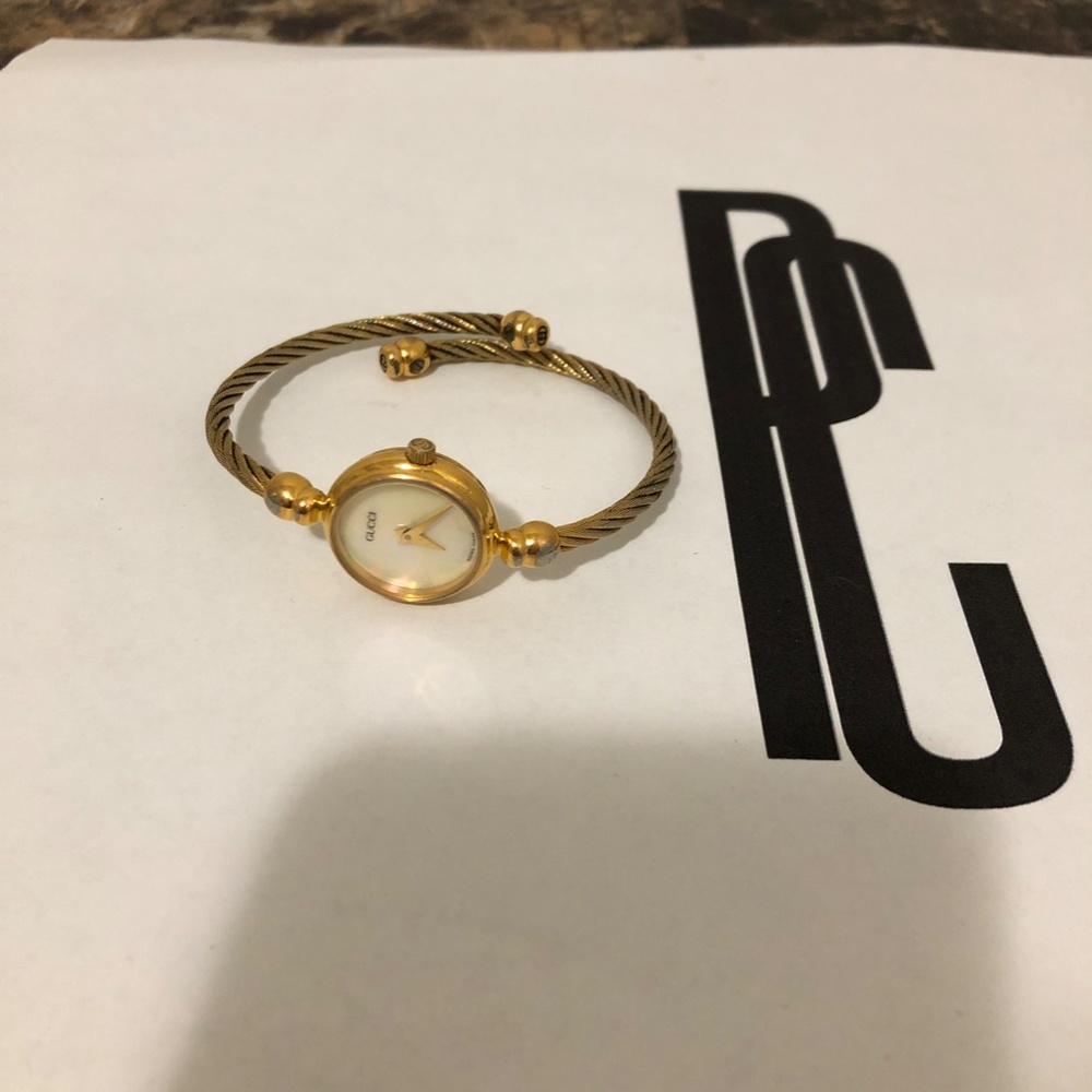 Gucci 2047.1L Gold-Plated Rope Cable Watch - Picture 3 of 5